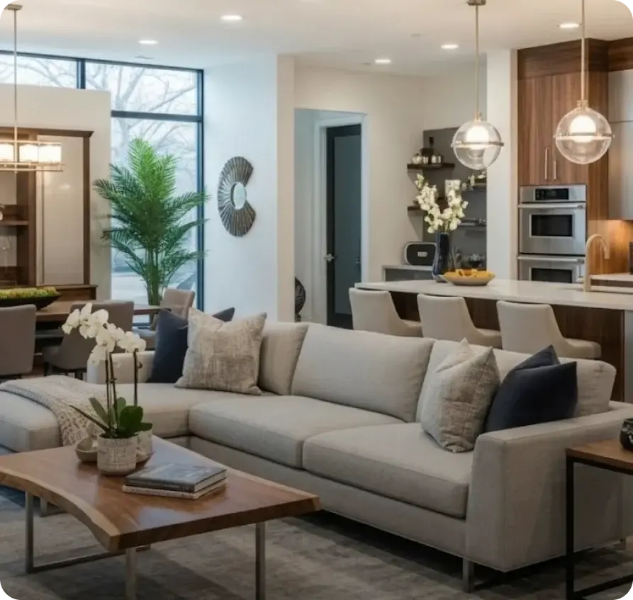 Loja multimarcas de decoração com cortinas e varões
